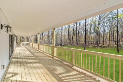 Caliber Home Builder, Ashwood II large deck with a beautiful view