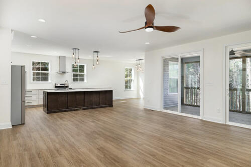 Caliber Home Builder, The Hart, Open space kitchen and family room